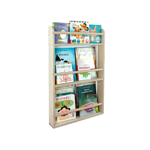 Book shelf for children, kids bookcase, wall bookshelf, children's bookshelf, children's room bookcase, 1