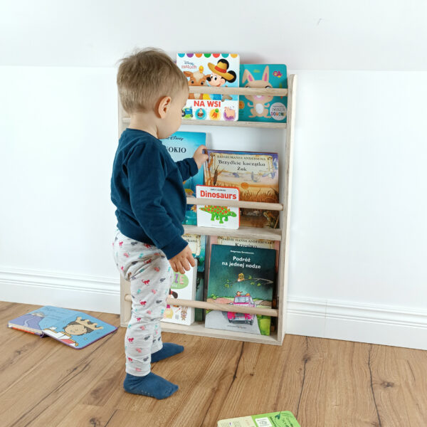 Book shelf for children, kids bookcase, wall bookshelf, children's bookshelf, children's room bookcase, 7