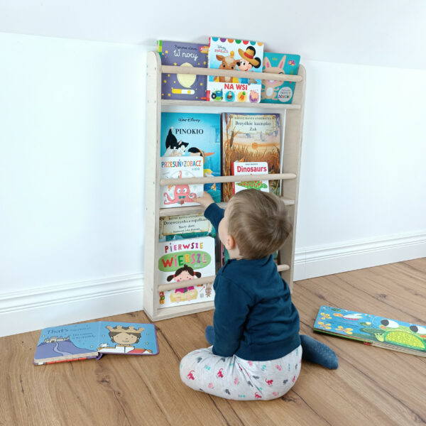 Book shelf for children, kids bookcase, wall bookshelf, children's bookshelf, children's room bookcase, 8