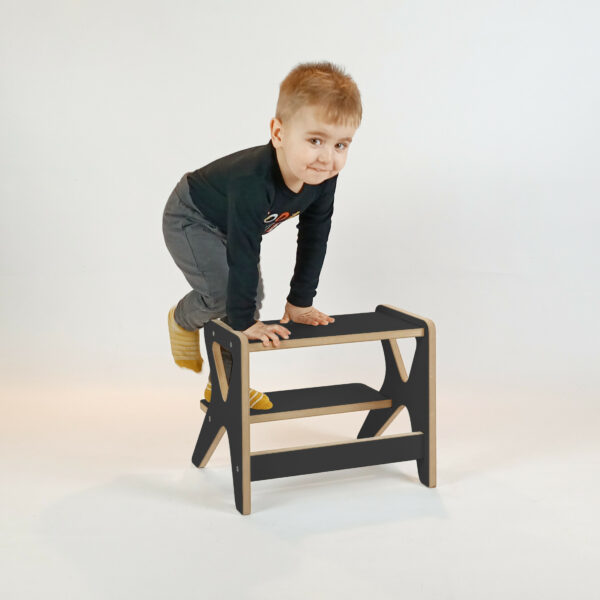 Childrens Step Stool MK3 black-5