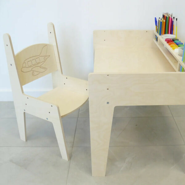 Kids Adjustable Table, Wooden Kids Furniture, Art Table Organizer, Kids Play Table Set, Toddler Art Desk, Kids Craft Organizer, Adjustable Kids Desk, Children’s Wooden Chair, Toddler Play Station, Wooden Art Station, Kids Drawing Table, Play Table and Chair, Creative Kids Desk