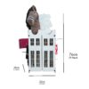 Stable for Hobby Horse White – wooden organizer for stick horses