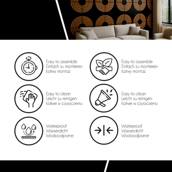 3D wall panels,wall panel decor, modern wall panels, geometric wall panels, geometric wall lamells, PD04BS, 8