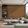 3d wall panels, wall panel decor, oak wall panels, white wall decor, panneaux muraux 3D, panneau mural bois, decor mural moderne, mur accent salon
