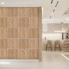 panneau mural 3d blanc et chene, design lamelles 45 degres, decoration murale, moderne bois, panneau mural effet chene, alternative moderne aux lamelles, panneau mural premium