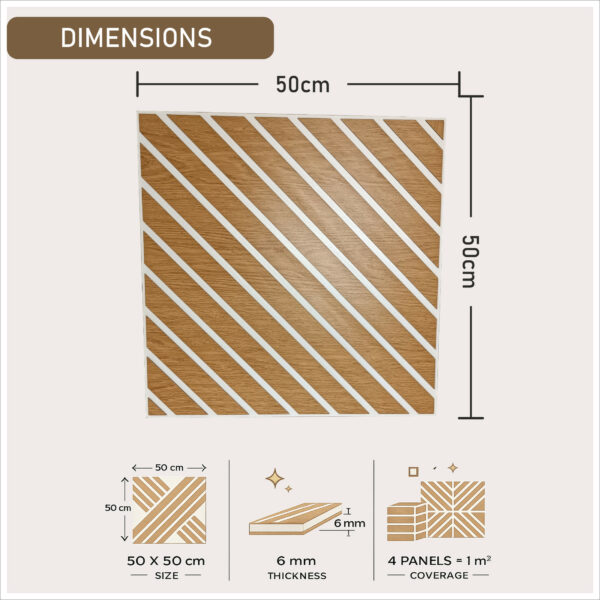 panneau mural 3d blanc et chene, design lamelles 45 degres, decoration murale, moderne bois, panneau mural effet chene, alternative moderne aux lamelles, panneau mural premium