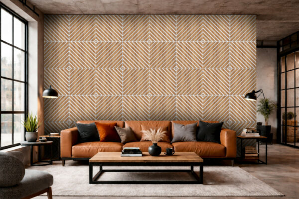 panneau mural 3d blanc et chene, design lamelles 45 degres, decoration murale, moderne bois, panneau mural effet chene, alternative moderne aux lamelles, panneau mural premium