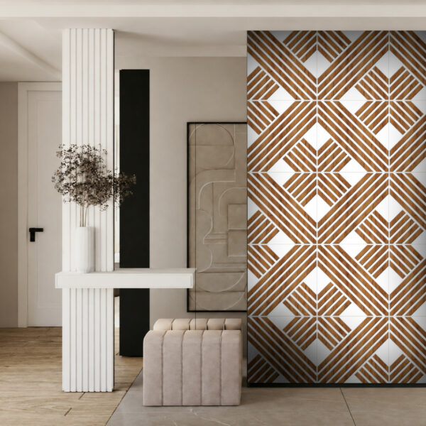 wall panels, geometric wall panels, wood wall panels, 3d wandpaneele, wandpaneele, holz wandpaneele, panneaux muraux 3d, panneaux geometriques, panneaux muraux bois