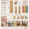 Paintable Arch Wall Panel 98x25cm, wall panels, wall panels for kids room, wall panels for childs room,